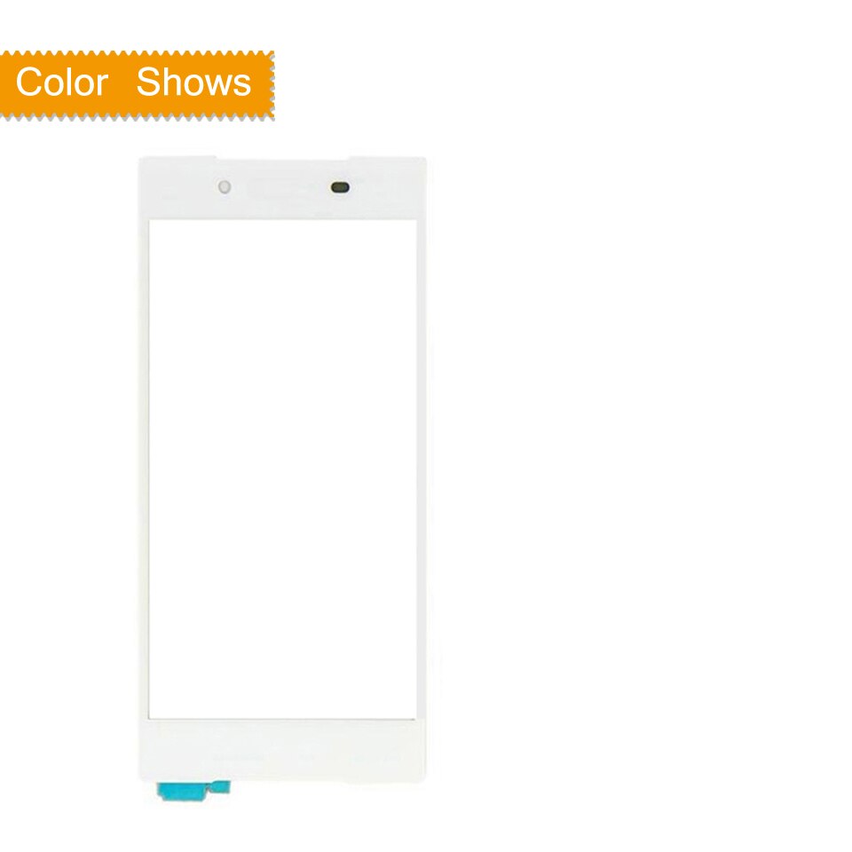 Tela sensível ao toque para sony xperia z5 e6603 e6653, digitalizador touchscreen vidro frontal z5 dual e6633 e6683 painel de toque lente sensor sem lcd: white no gift