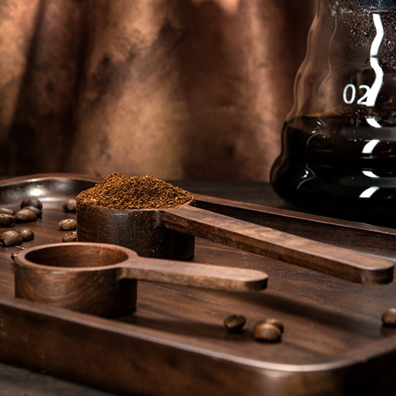 Houten Maatlepel Set Keuken Maatlepels Koffie Suiker Spice Maatregel Lepel Meetinstrument Voor Koken 4Pc
