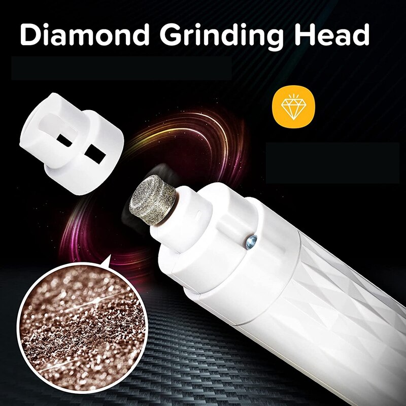 Amoladora de uñas eléctrica para perros, cortadora de uñas con luz LED, recargable, automática, para gatos