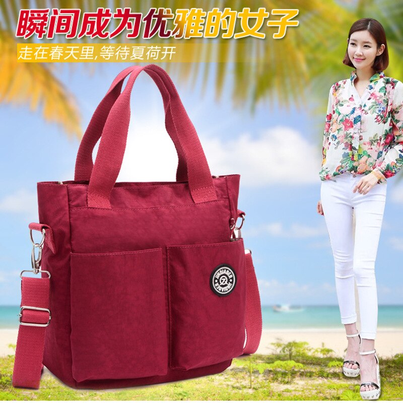 2018 novo estilo feminino casual náilon multi-funcional múmia mochila mãe mochila feminina