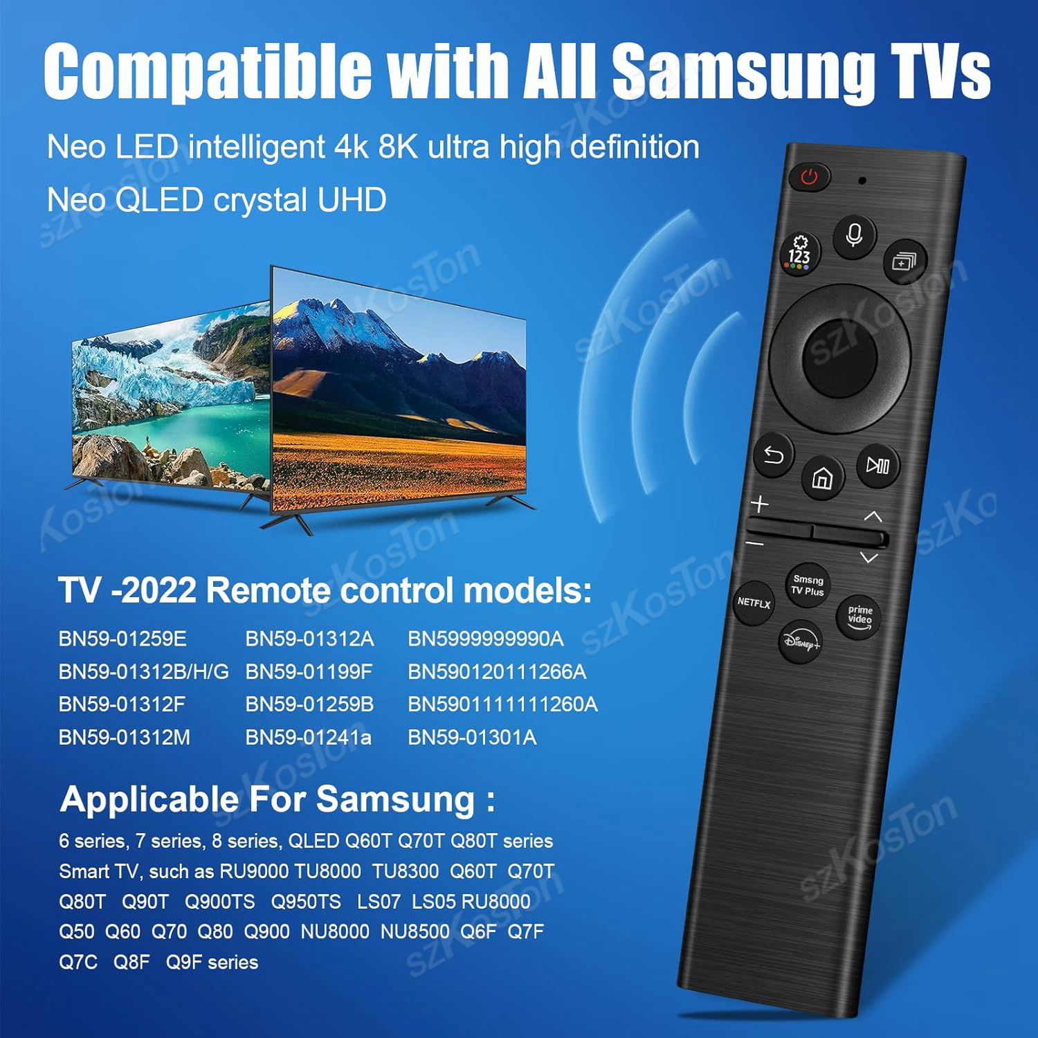 BN59-01385A Zamienny pilot głosowy do telewizorów Samsung Smart TV Pilot ładowania słonecznego do telewizorów Samsung 4K 8K QLED The Frame