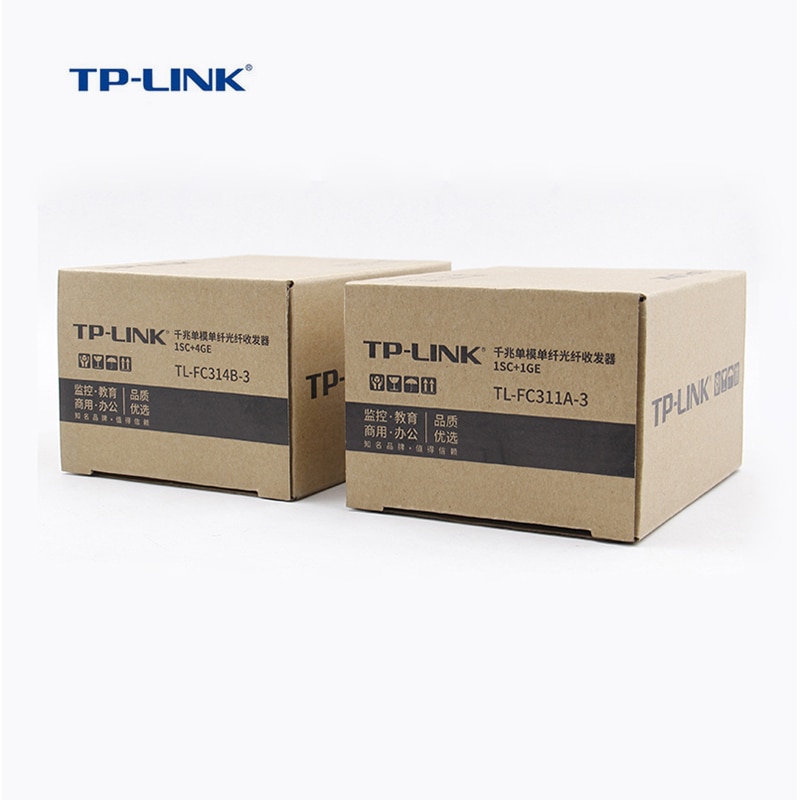 Tp-link tl -fc311a-3+ tl -fc314b-3 single sc gigabit fiber transceiver  sc 1.25 gbps mediekonverter 3km