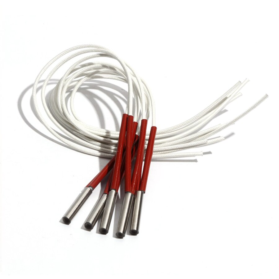 5PCS 6mm Diameter 25~35mm Length 304SUS High Density Single Head Dual Cartridge Heater 110V/220V/380V 45W/50W/60W/65W/70W