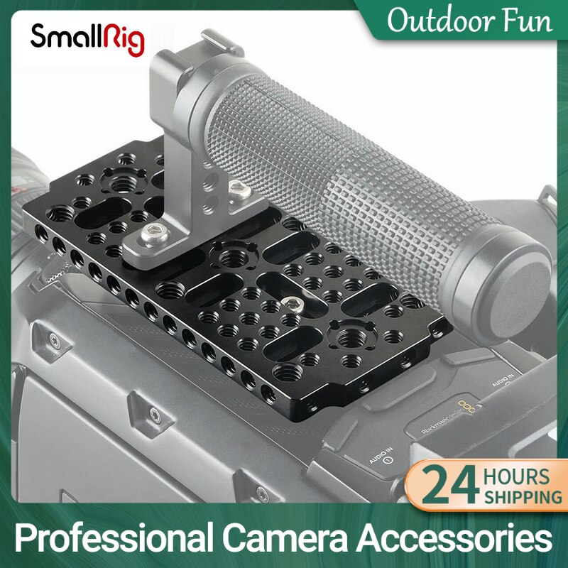 Smallrig placa de queijo multi-purpose placa de comutação com 1/4 3/8 furos de rosqueamento arri para blackmagic ursa mini câmera-1681