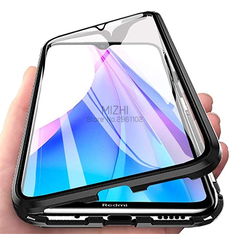 Coque 360 8 t 8t verre pour xiaomi redmi note 8t 8t protection arrière magnétique 8t métal