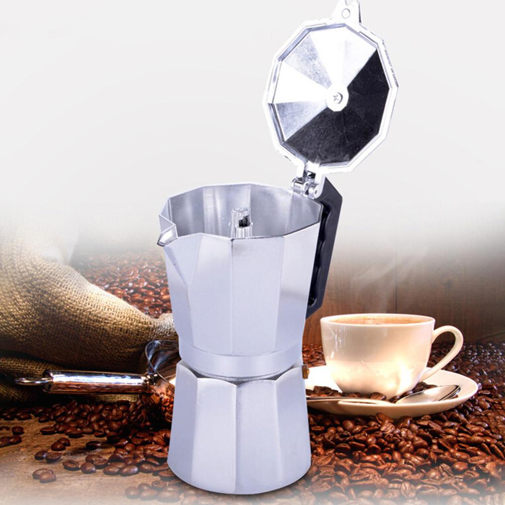 Koffiezetapparaat aluminium mokka espresso percolator pot koffiezetapparaat mokkapot 1 kopje /3 kopjes /6 kopjes /9 kopjes /12 kopjes fornuis koffiezetapparaat