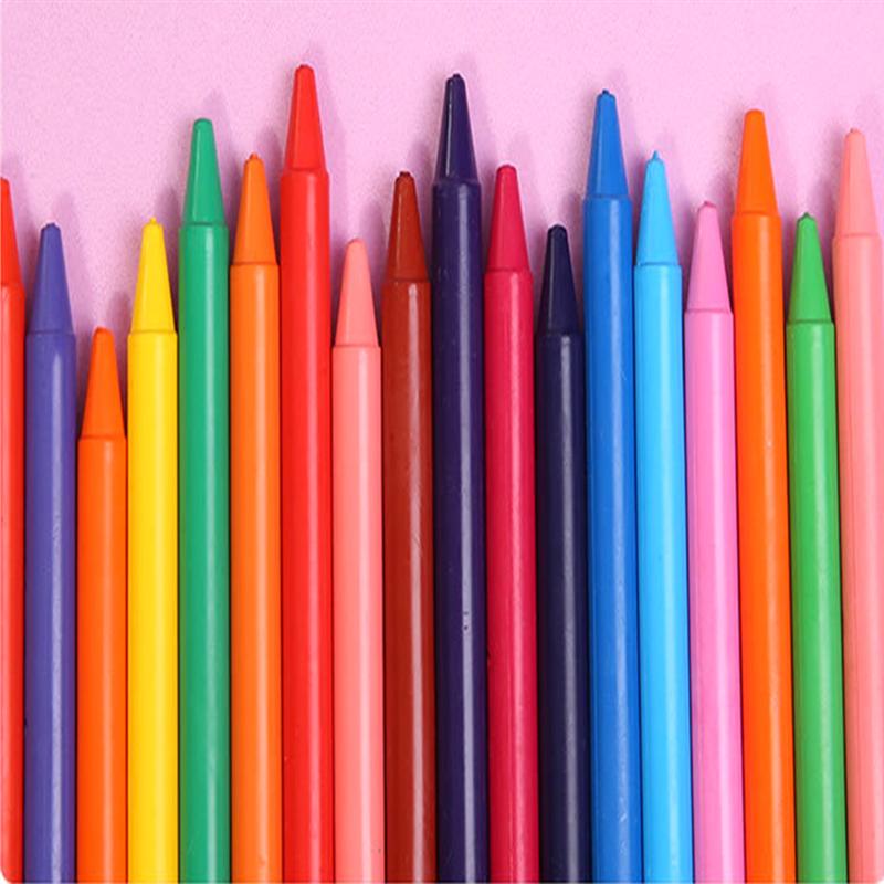 12 farben Ungiftig Buntstifte für Kleinkinder Seidige Waschbar Große Buntstifte Sicher für Baby freundlicher freundlicher (zufällig Stil)