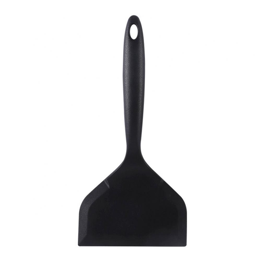 1pc Non-stick Silicone Cooking Spatula Kitchen Cake Baking Scraper Kitchen Cookware Home Cooking Utensils Cooking Utensils: Black