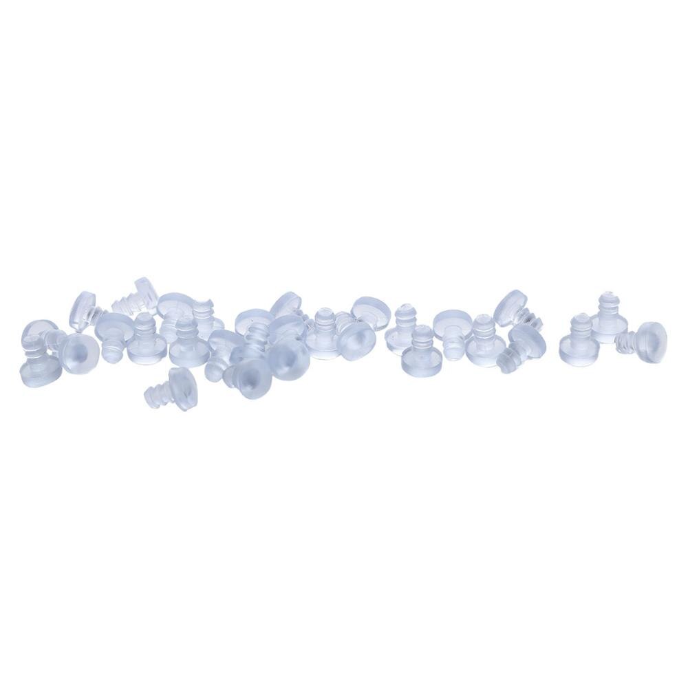 Sourcing Map 76Pcs Glass Table Top Bumpers With Long Stem, 5mm/0.2" Rubber Bumper Grippers Anti Slip Table Spacers For Patio Cabinet Furniture (Fits