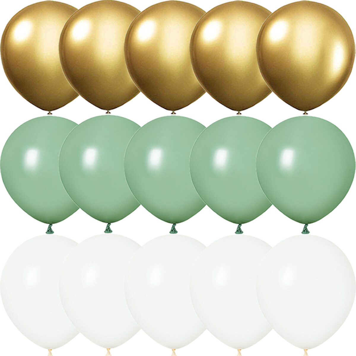 Globos dorados para de cumpleaños, color verde aguacate, confeti metálico para Baby Shower, boda, aniversario, Globos de boda, decoraciones: Amarillo claro