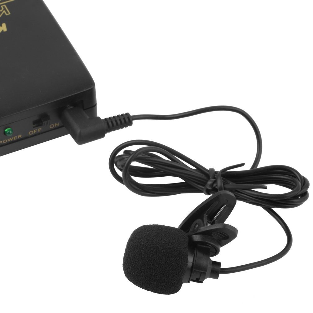 VHF Stage Wireless Lavalier Lapel Headset Microphone System Mic FM Transmitter