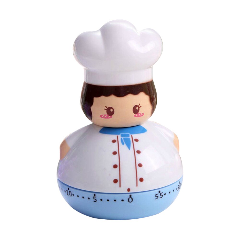 Funny Caartoon Kitchen Timer Plastic Mechanical 60 Minutes Cooking Count Up Countdown Alarm Bell Sleep Stopwatch Clock