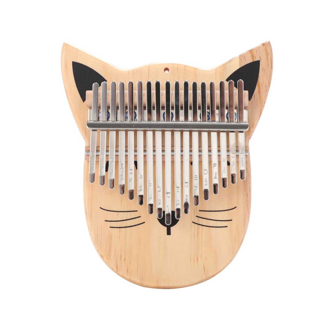Piano de pulgar Kalimba con forma de Animal de dibujos animados, 17 teclas, Piano de dedo Mbira portátil, para niños y adultos principiantes