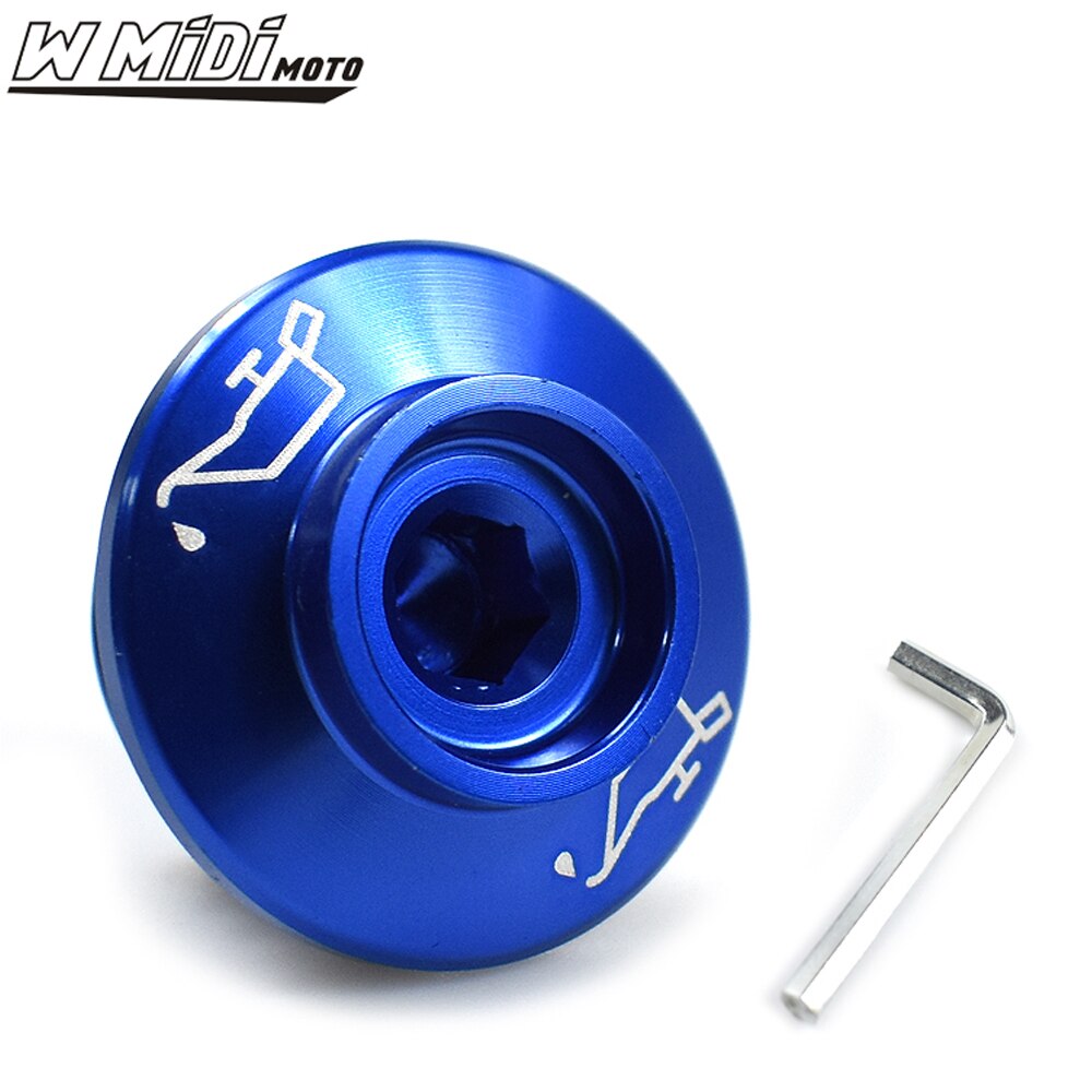 Motorolie Plug Cover Protector Voor Ducati Supersport 939/S X Diavel/S Voor Honda CB125F CB300F CB300R neo Sport Cafe Cb 125F: Blue