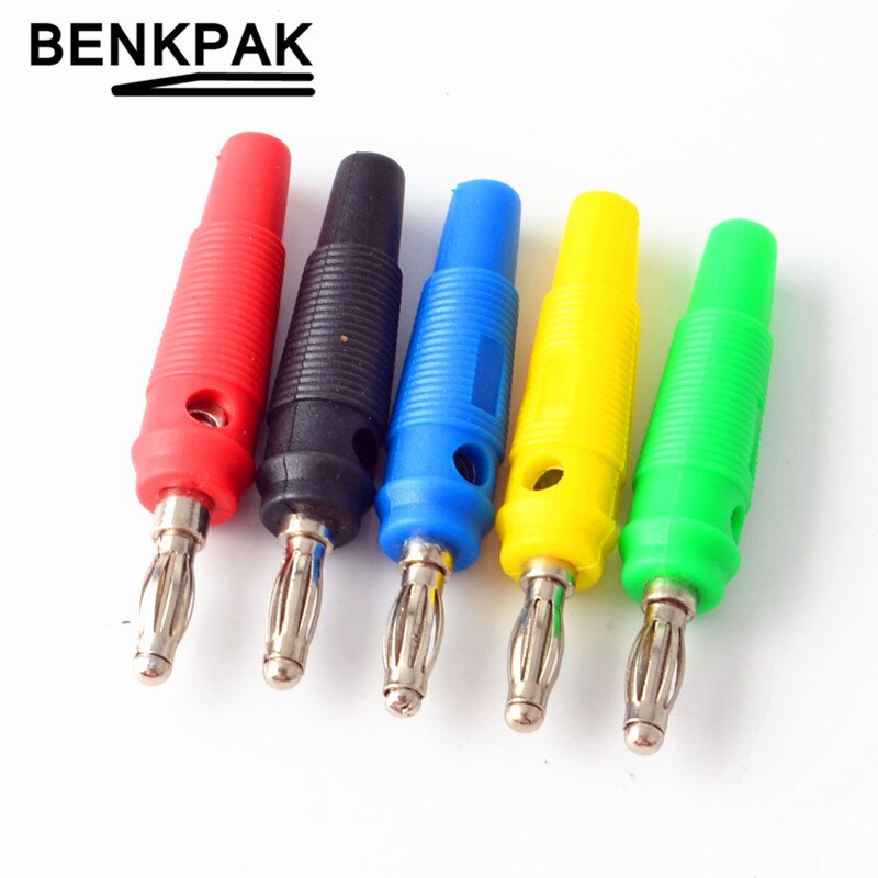 5pcs 4MM Banana Plug Audio Speaker Connectors Amplifier Speaker Binding Post 4mm Banana Jack Plug For Cable Terminals