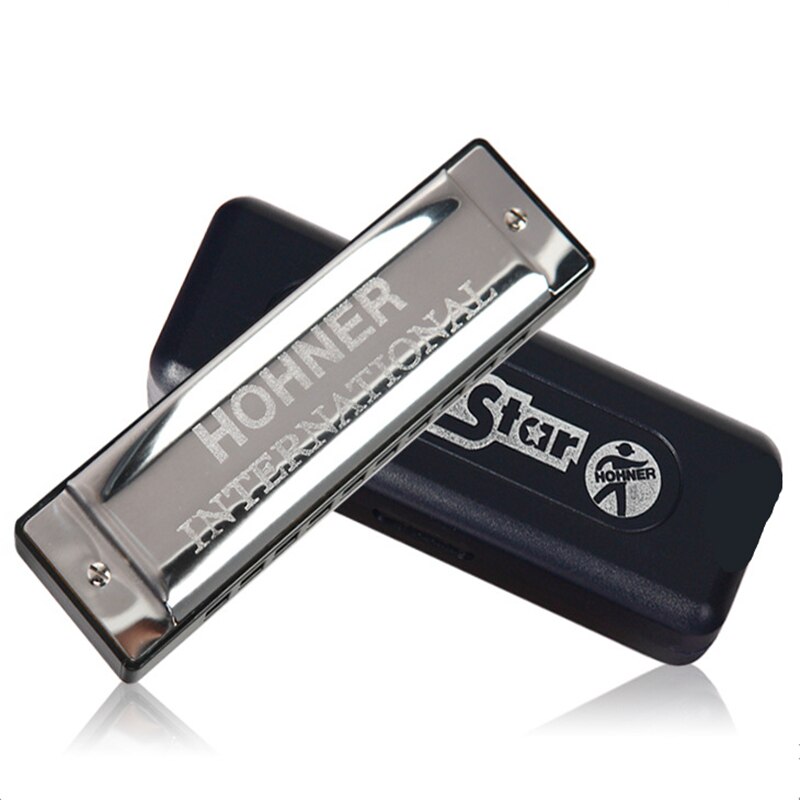 Hohner Harmonica Silver Star 10 Gaten Blues Harp Diatonische Sleutel Van C Jazz Band Mond Orgel Instrumentos Musicais harp