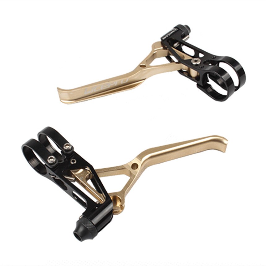 Litepro 14/16/20 Inch BMX bicicletta ultraleggera CNC 64g leva freno bici pieghevole per leve freno Brompton V: gold