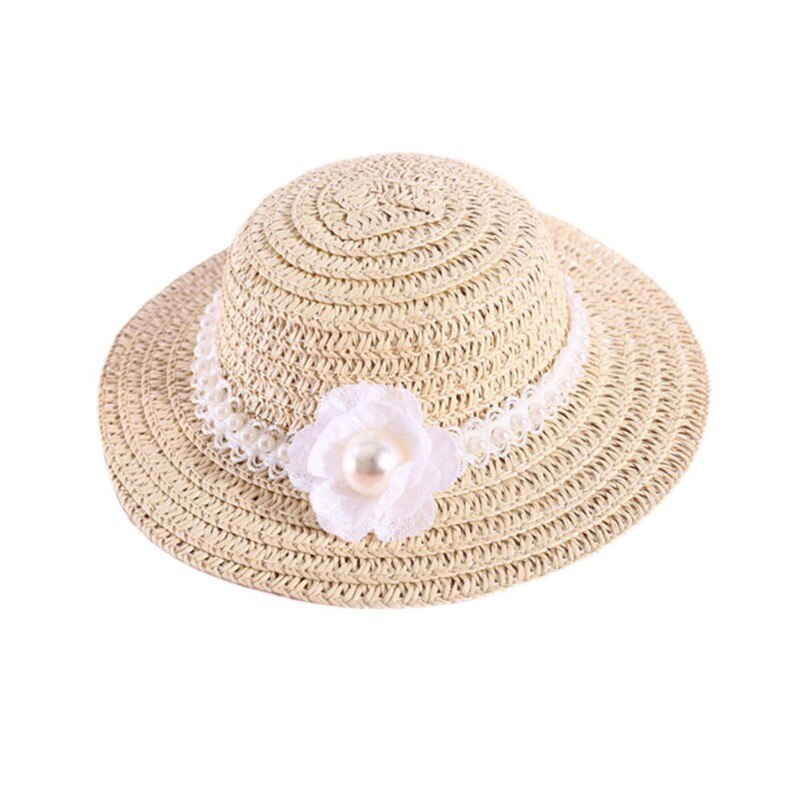 Pets Straw Hat Handcrafted Adjustable Bowknot Summer Spring Cats Dogs Pets Cap Daily Decor Sunhat: G / M