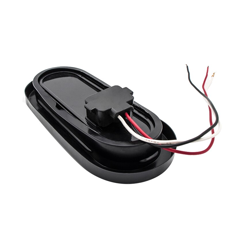 4 In Round Led Trailer Lights 4X Red Oval Oblong LED Stop Turn Tail Light 6" W Grommet Enclosed Trailer Accessories - Foto 9