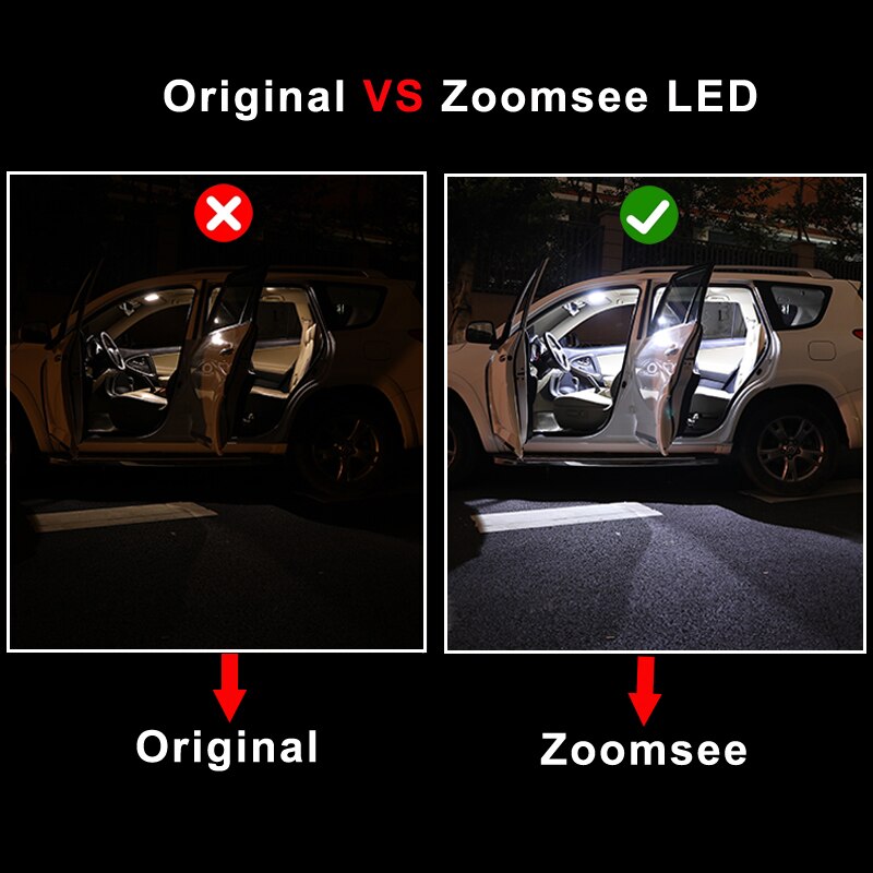 Zoomsee interior led para kia sportage 2 3 4 2005-2020 canbus veículo lâmpada interior dome mapa leitura luz erro livre kit de lâmpada automóvel