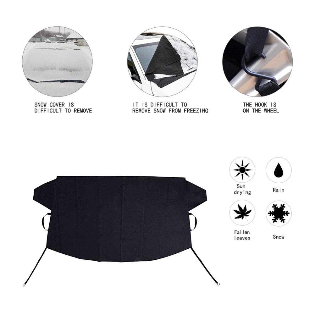 Car Windshield Snow Cover Winter Automobile Protective Covers Frost-Proof Car Front Windscreen Covers Car Shield Sun Shade