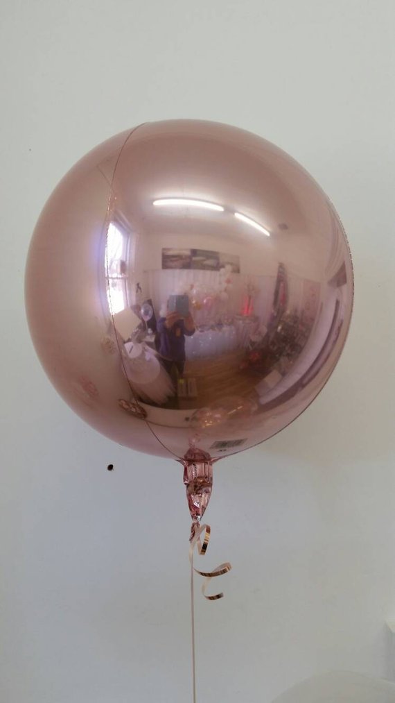 4D Rose Goud Folie Ballon 10 "18" 22 "32" Ronde Aluminium Mylar Ballonnen Bol Ballon Bruiloft decoratio Verjaardagsfeestje