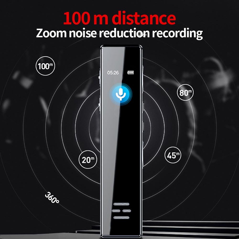 Mini Digitale Voice Recorder Voice Recorder 16Gb Voice Recorder Intelligente Ruisonderdrukking Gevoelige Microfoon Opname