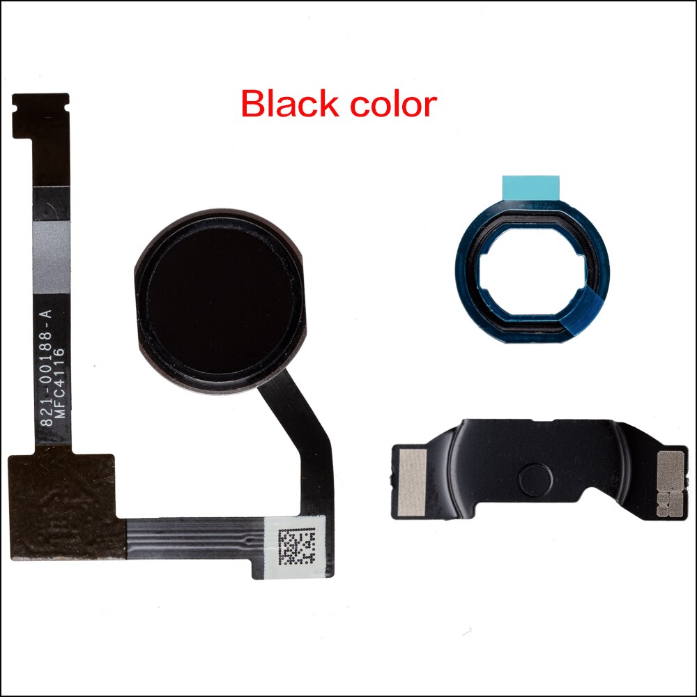 Home Button Flex Cable Assembly Voor Ipad Air 2/ Mini 4 Homebutton Met Rubberen Pakking En Spacer Houder Voor ipad Pro 12.9: Goud