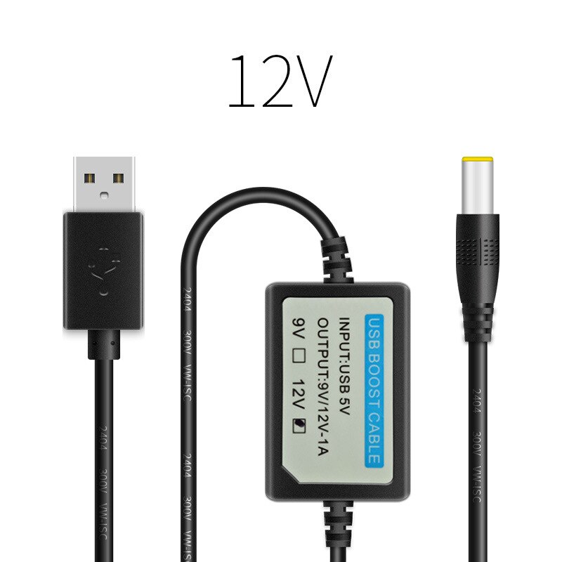 Usb Power Boost Kabel 5V Naar 9V/12V 1A Step Up Module Booster Power Converter Adapter 2.1X5.5Mm Plug Voor Router Fans Luidsprekers: 5V to 12V