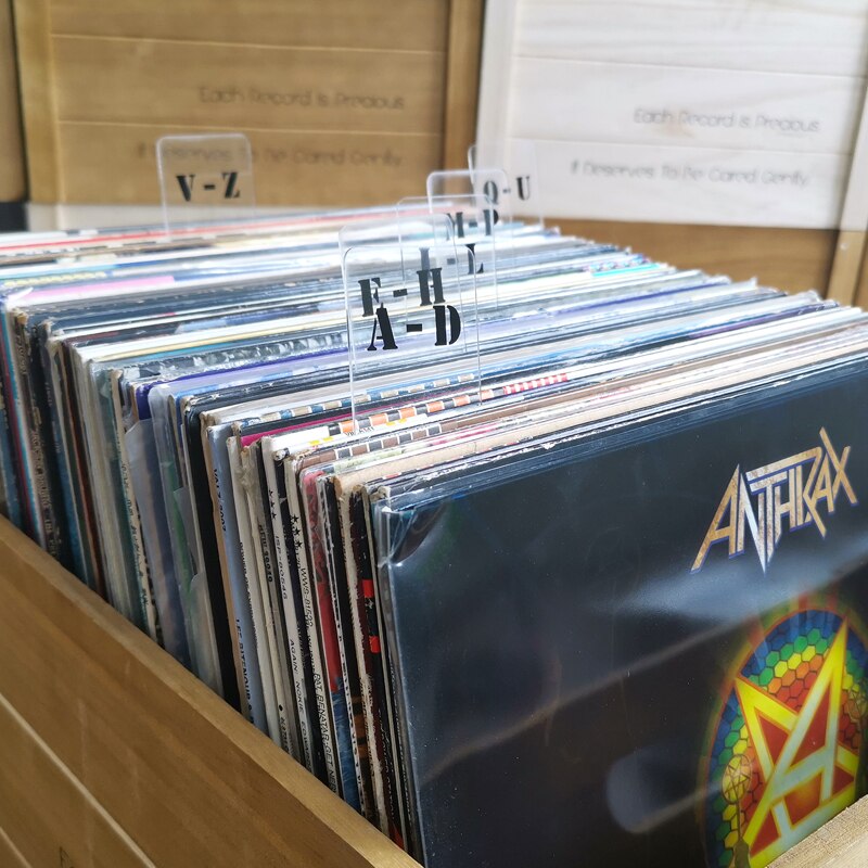 6 st alfabet flik registerkort cd skivspelare musik vinyl arrangörer cd & lp skivavdelare kort