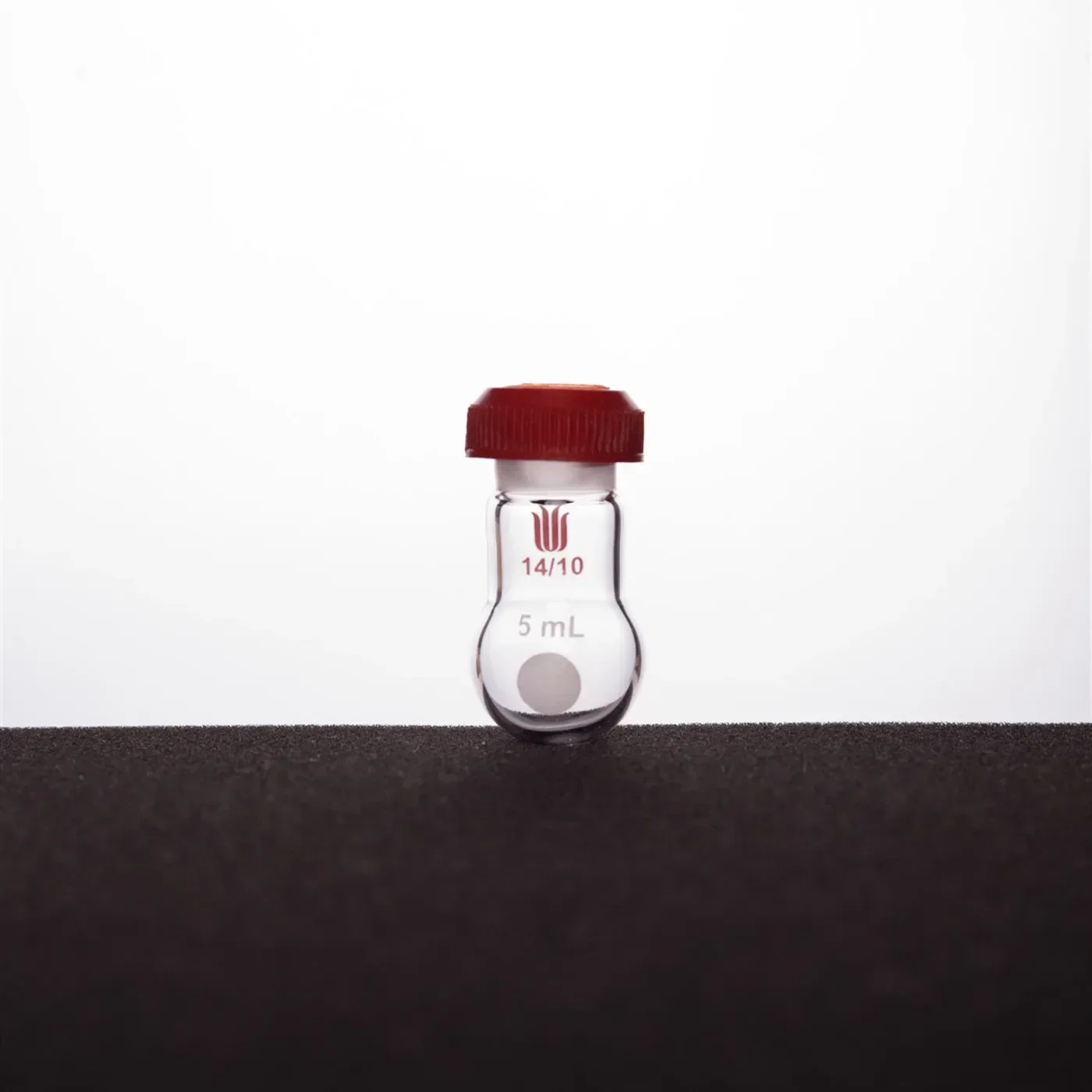 Laboratoryjna kolba z okrągłym dnem, 14/10, pojemność 5/10/25 ml, szklana kolba