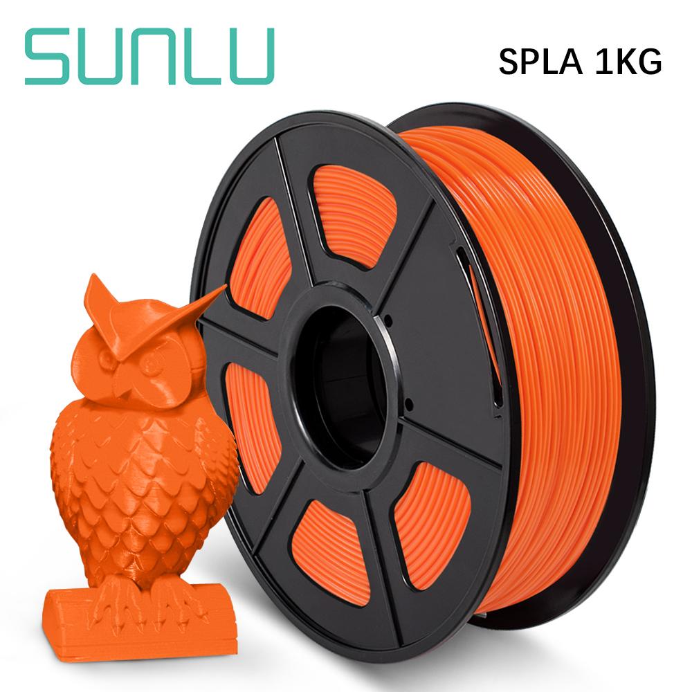 Sla-imprimante 3D, Filament, bobine de 1.75mm, 1KG, même Filament PLA, tolérance +/-0.02, longueur 330m pour impression 3D FDM, nouveaux arrivages: SPLA-Orange