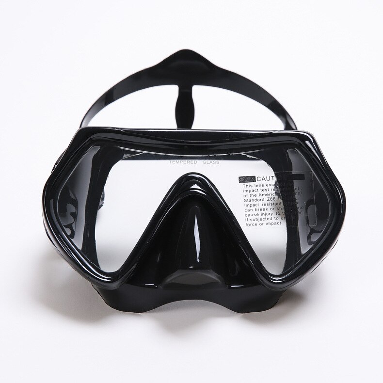 Adult Swimming Scuba Diving Goggles Mask Underwater Anti-Fog Glasses Snorkeling Goggles Equipment: Full Blacck