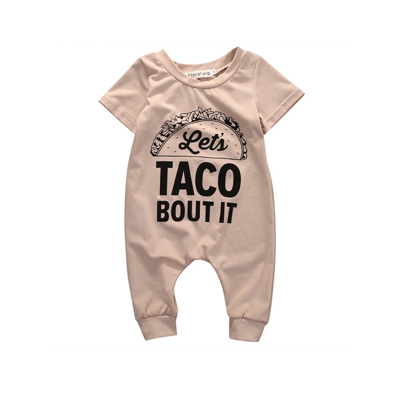 Combinaison manches longues col rond | Vêtements chauds, pour enfants garçons filles, enfants garçons et filles, avec boutons couverts, de dessin animé en lettres imprimées, printemps automne 0-18M