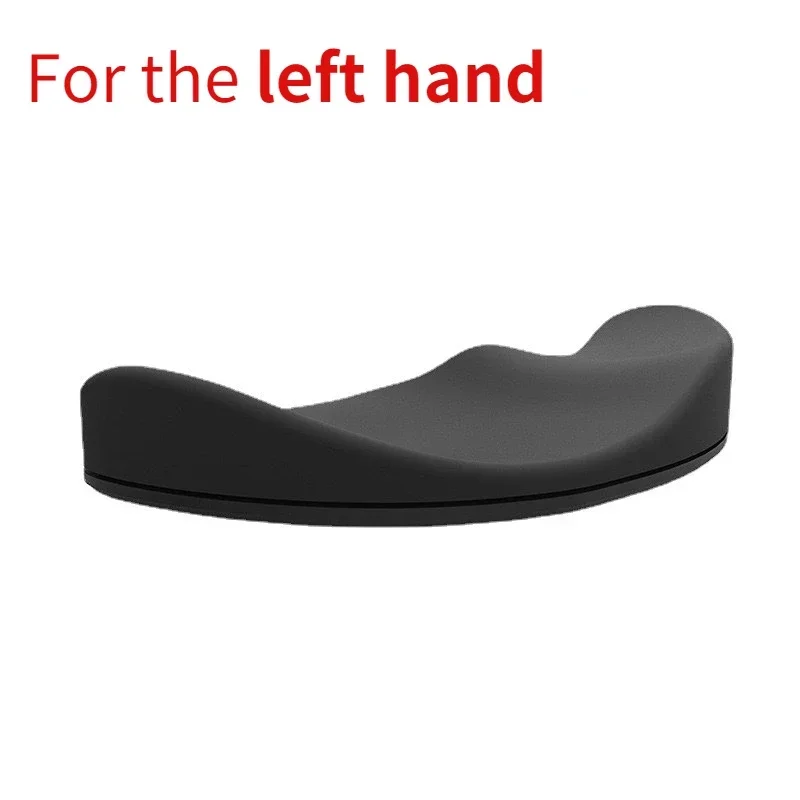 Ergonomic Mouse Pad Wrist Pad Silicon Gel Non-slip Streamline Wrist Rest Support Mat Computer Mousepad for Office Gaming PC: Silver