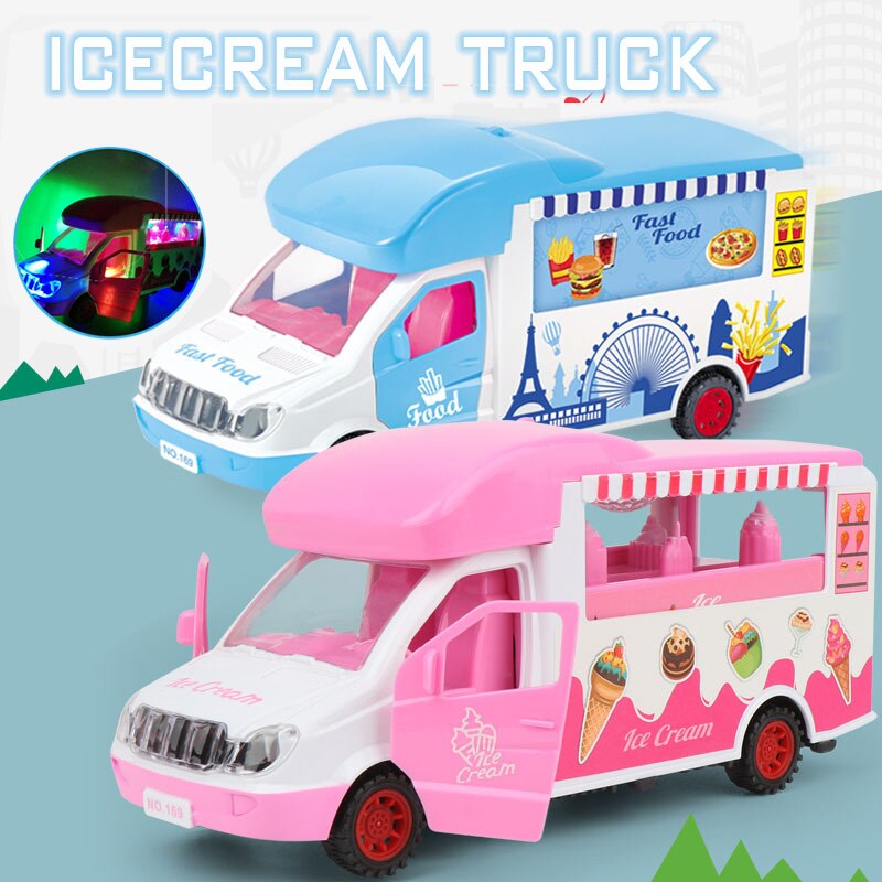 Girls' Birthday electric ice cream bar universal dining car toy Kit DIY Educational Children