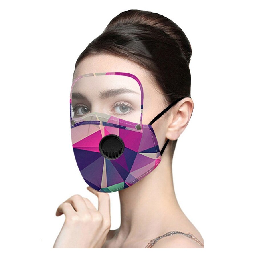 Adult Proof Haze Dust Detachable Eye Protection Replaceable Filter Reusable Safety Faces Shields protector facial transparente: B