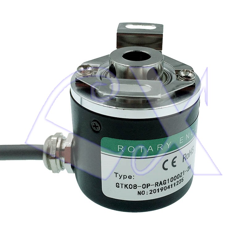 Hollow shaft photoelectric rotary encoder ZKP3808 1000 pulse 1000 line ABZ three-phase 5-24V