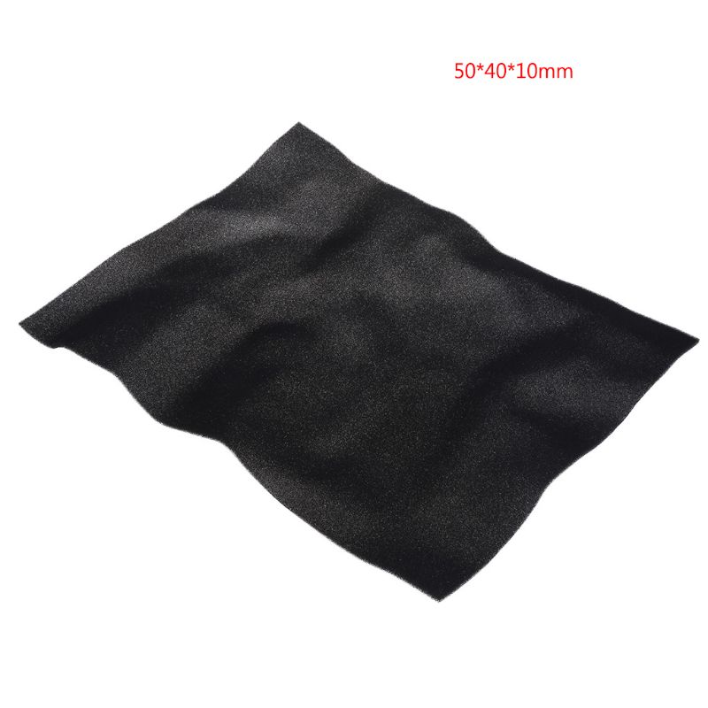 500x400x10MM DIY Computer Dust Filter Mesh PC Case Fan Cooler Dustproof Cover Sponge 60PPI Black