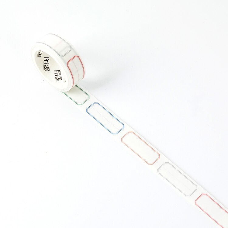15mm*3M Fresh Simple Grid Lines Sulphuric Acid Paper Washi Tape Scrapbooking DIY Masking Tape Decorative Sticker School Office