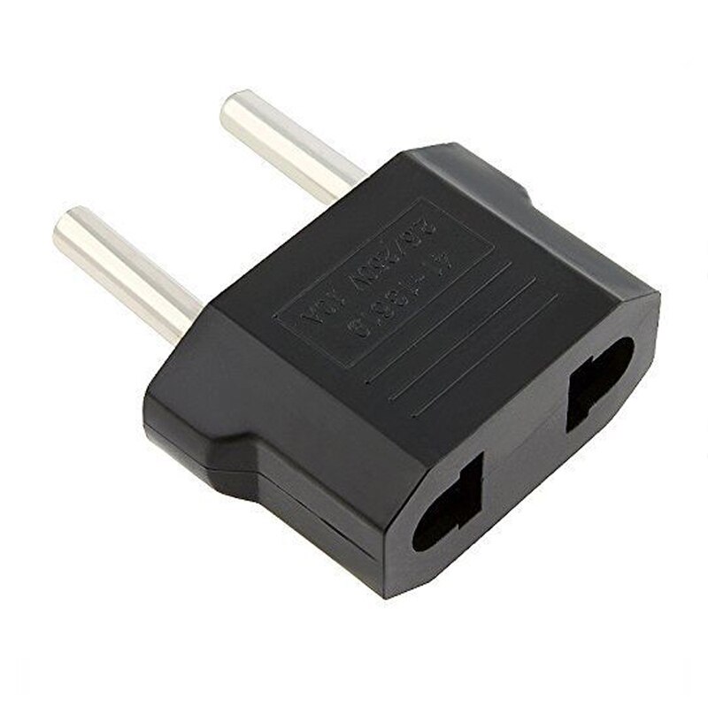 10PCS european US to EU mini convert plug adapter russia germany franch electrical ac power connector euro travel small plug 6a