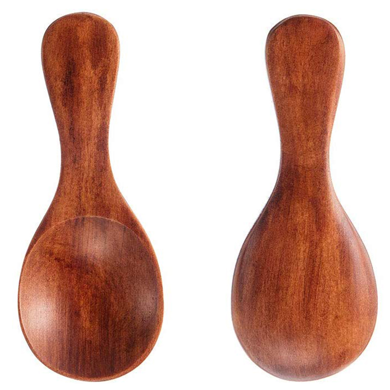 20 sztuk mini drewniana łyżka przyprawy kuchenne łyżka Xylose łyżeczka robić kawy herbaty krótkie przyprawy łyżka zastawa stołowa narzędzia kuchenne