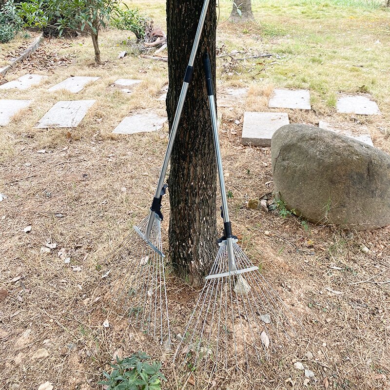 Grass raker agricultural raking grass sweeping leaf raker household leaf raker steel wire raking grass climbing grass climbing