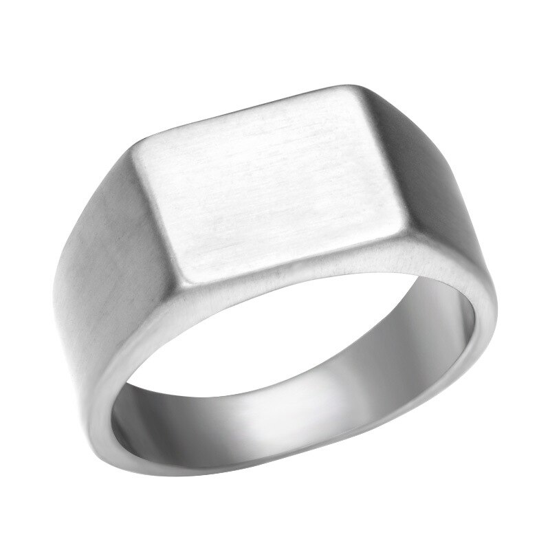316L Edelstahl Ring Top Qquality Hhigh Poliert Männer der Gold Ring Solide Ritter Hochzeit Hochzeit Schmuck: 11 / Silver