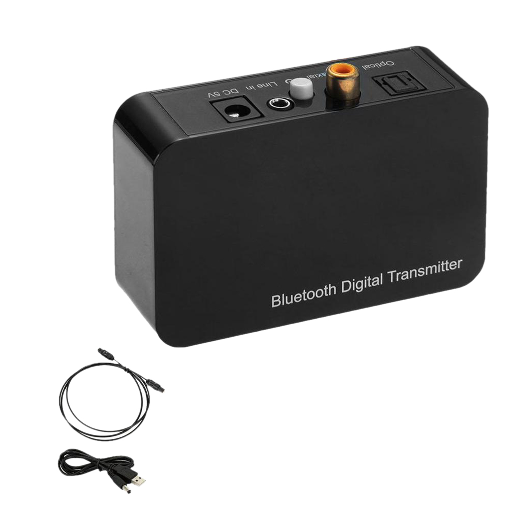 Transmisor y emisor de Audio óptico para auriculares de TV, Aux 3,5mm, Bluetooth