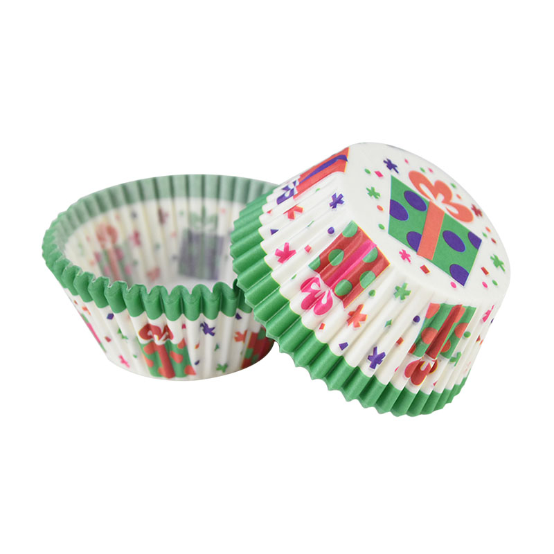 Piezas de papel para magdalenas, caja para hornear magdalenas, bandeja para fiestas, herramientas de decoración de pasteles, cumpleaños, 100