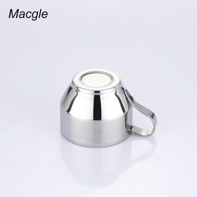 Coffekop Set Rvs Koffiekopje Dubbele Laag Met Schotel Lepel Drie Delige Koffie Shop Gereedschap Europese Koffie Cup