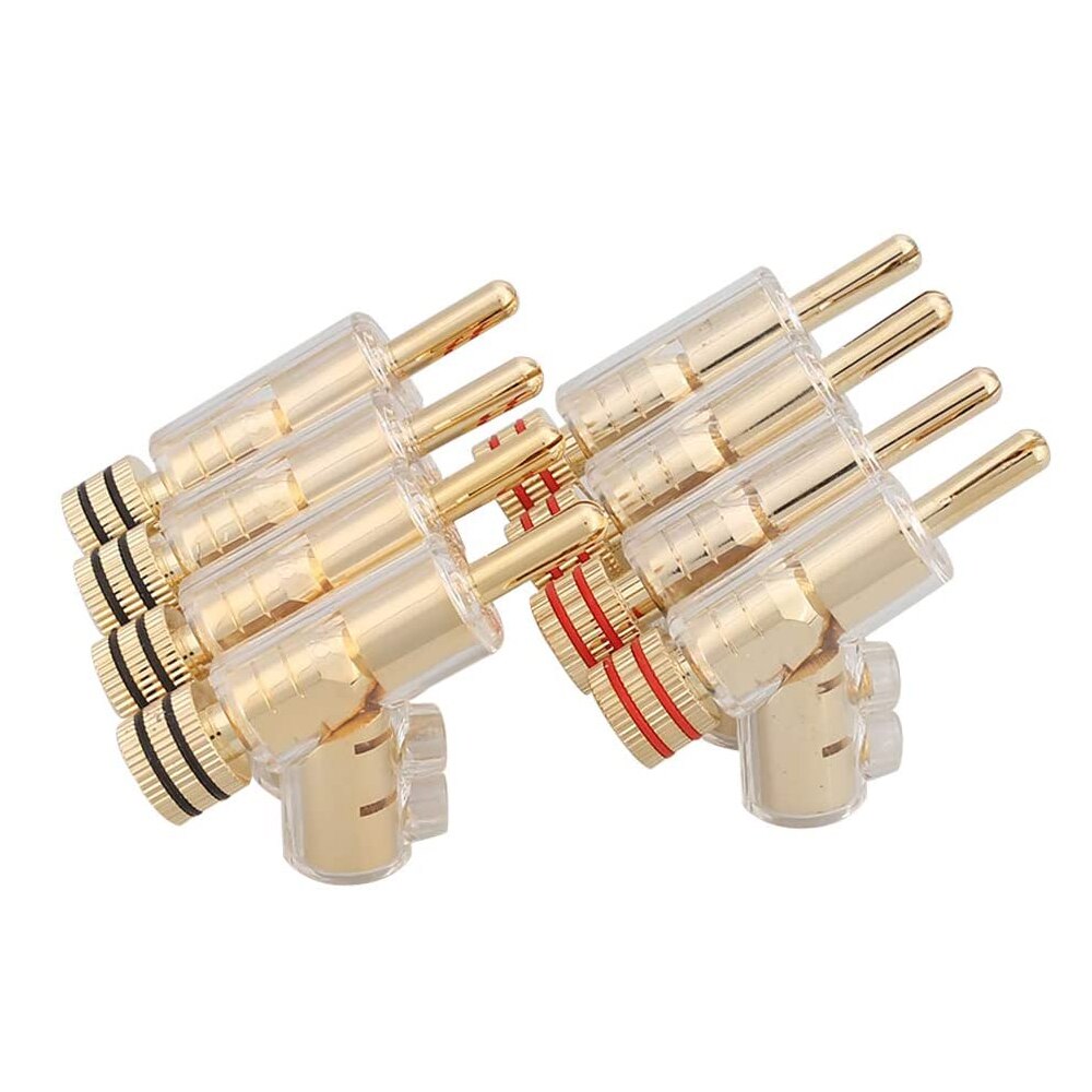 Hifi Vergulde Afsluitbare Luidsprekerkabel Banana Connector Banana Plug
