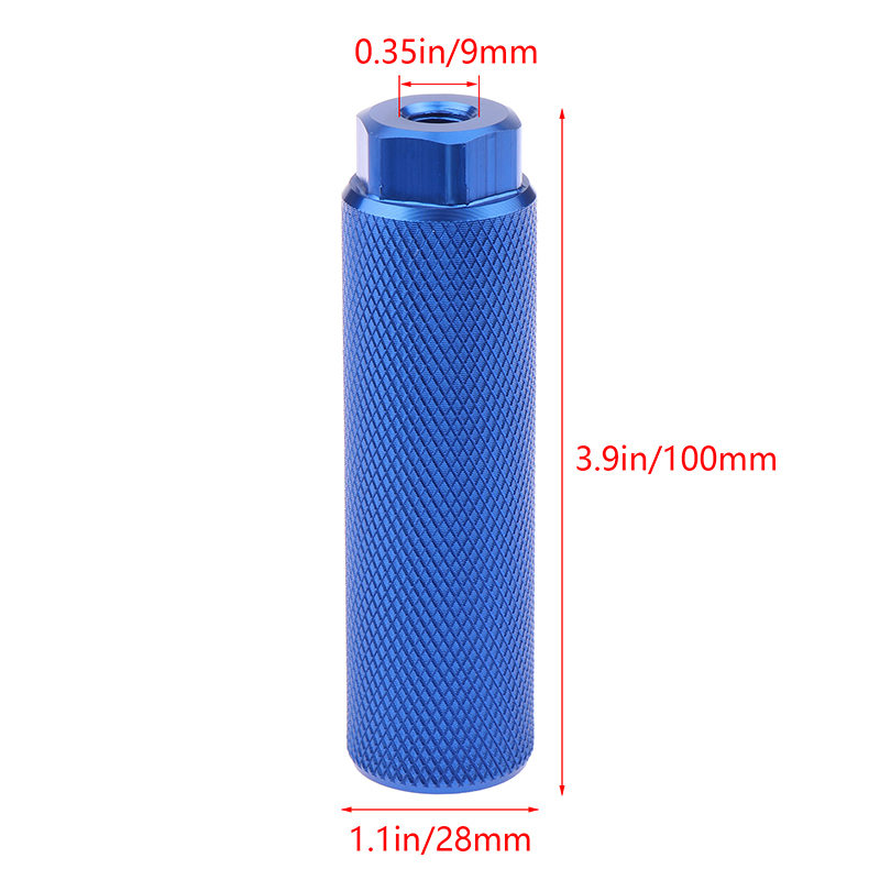 1 Uds. Clavija acrobática de pie de aleación para bicicleta BMX, clavijas de bicicleta con ejes de 3 y 8 pulgadas, clavijas de apoyo de plomo antideslizantes, accesorios para bicicleta