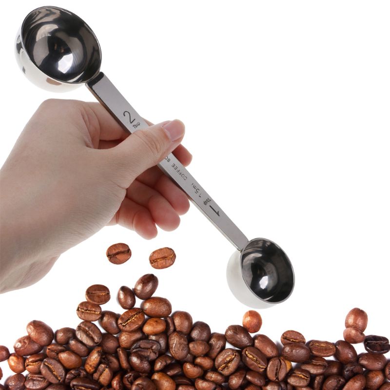 Stainless Steel Measuring Spoon Coffee Scoop Double Ended Tablespoon 15ml & 30ml